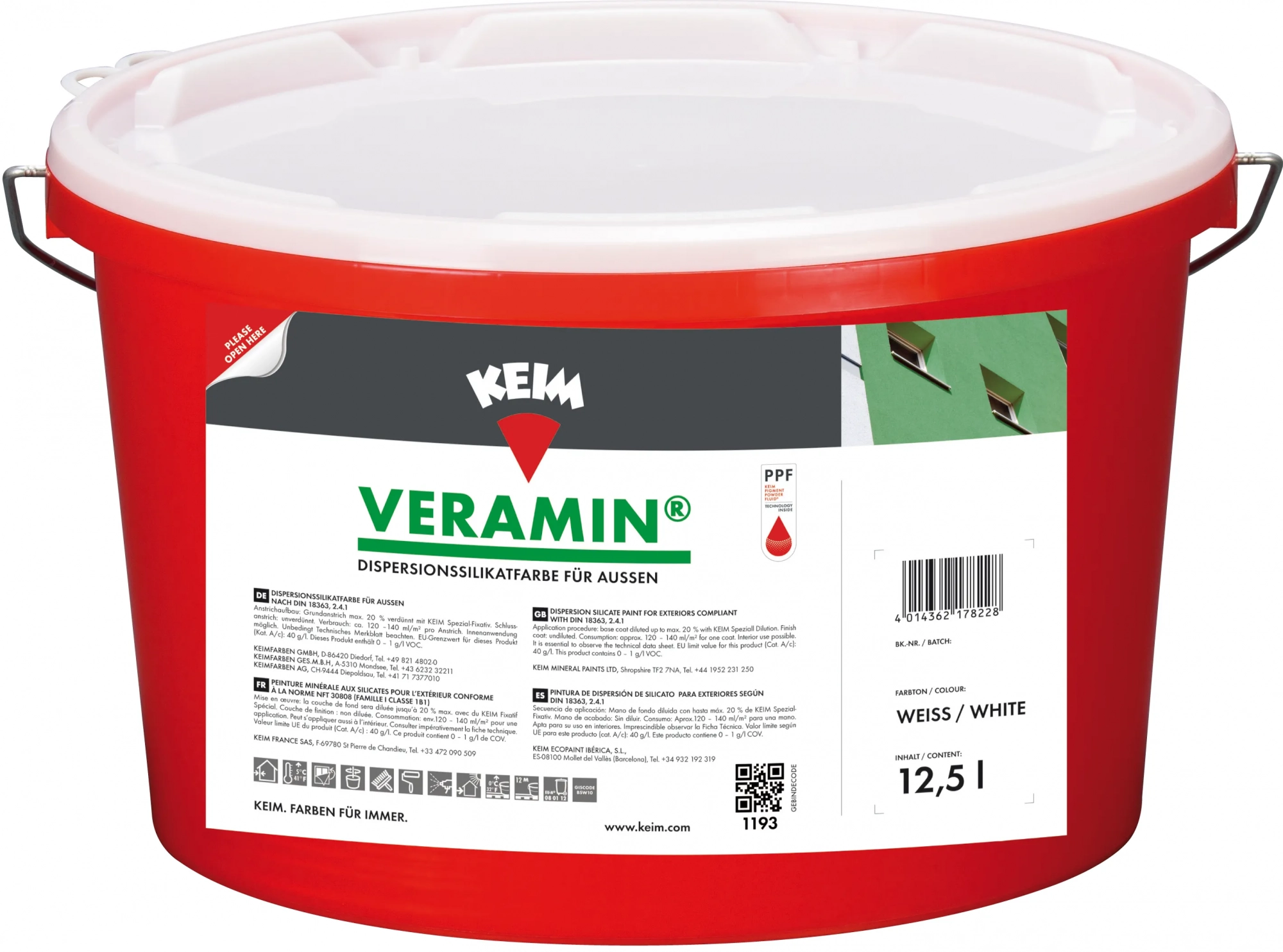 KEIM Veramin® силикатная краска для минеральных оснований DE