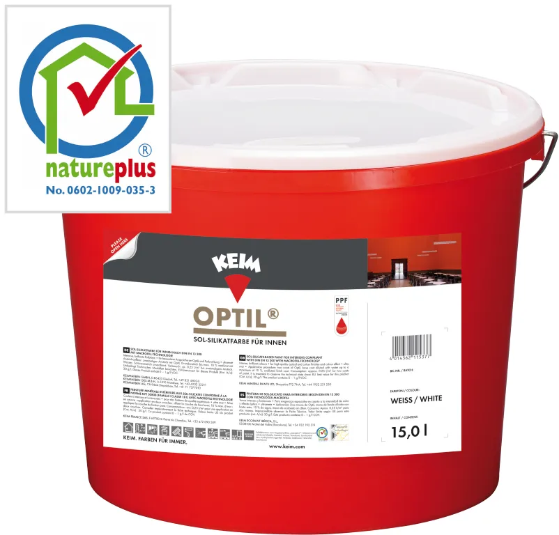 KEIM Optil® Золь-силикатная краска со 2-м классом влажного истирания DE